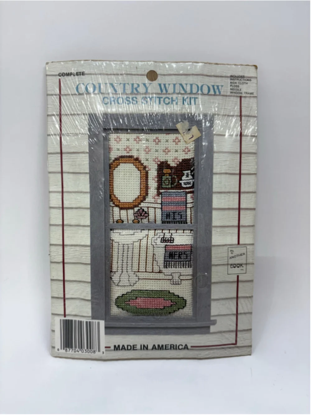 Look Inc. Country Window Cross Stitch Kit Grey White